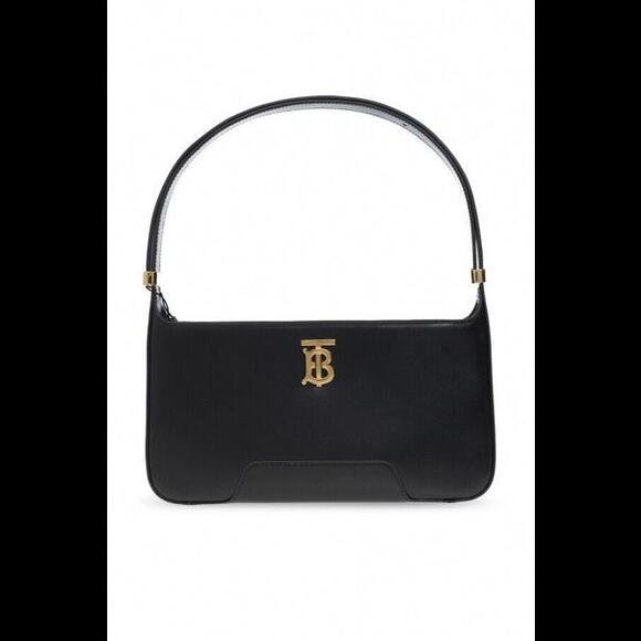 NEW $1750 Burberry Smooth TB Medium Plaque Shoulder Bag - Picture 1 of 14